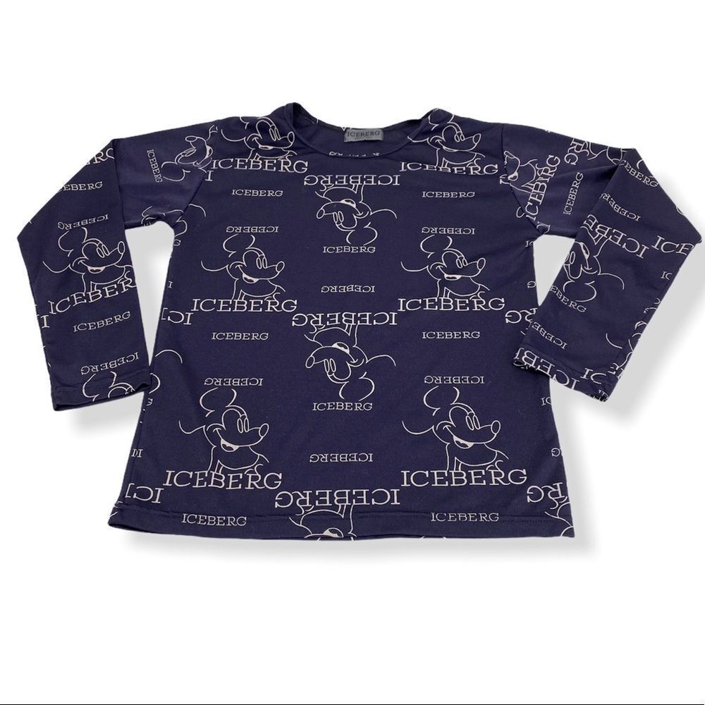 Iceberg Vintage Long Sleeve Mickey Shirt. Has Holes